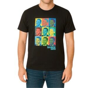 Barack Obama Andy Warhol Rocksmith Black Graphic Shirt